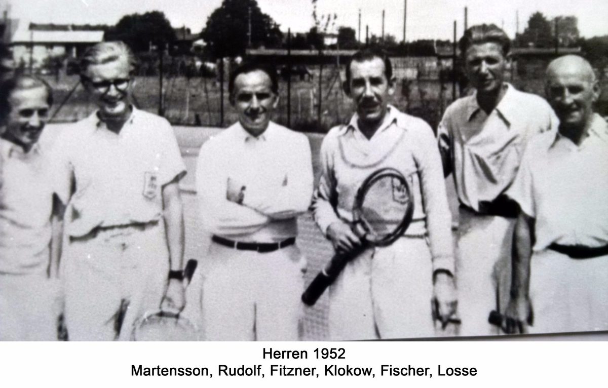 Herren 1952: Martensson, Rudolf, Fitzner, Klokow, Fischer, Losse