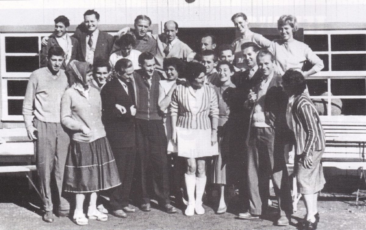 Mannschaft des LTHC – Fahrt zum Vergleichskampf nach Leipzig 1957