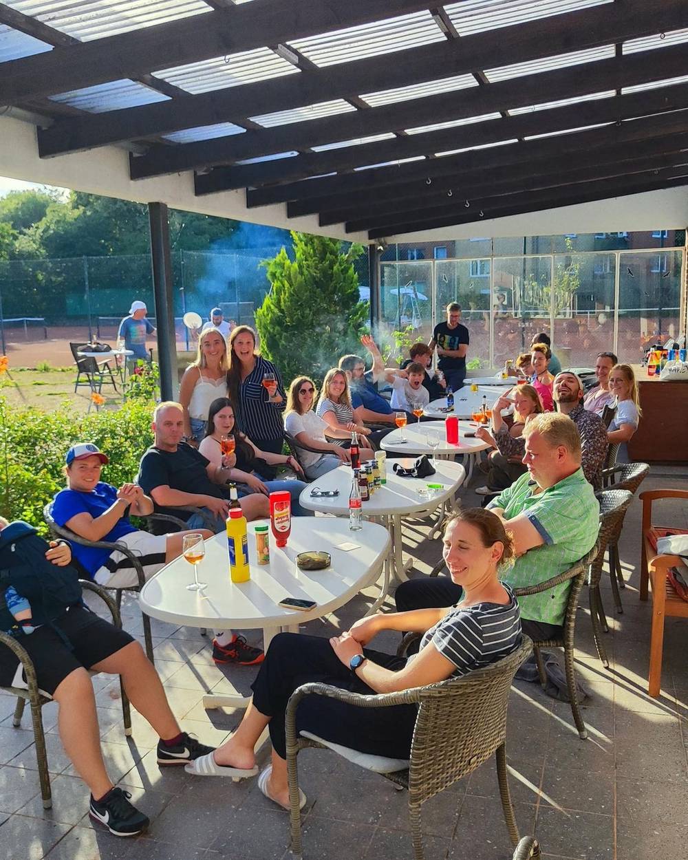 Sommerfeier auf der Terrasse